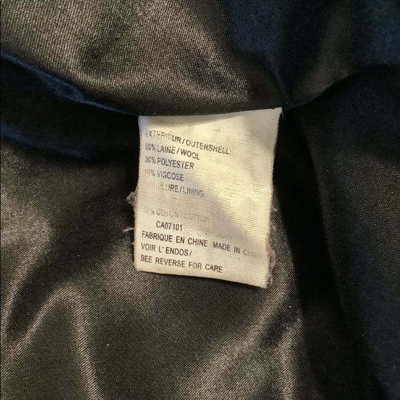 INCREDIBLY COMFORTABLE PEACOAT- UTEX DOUBLE BREASTED IN CHARCOAL GREY SIZE 16 - Picture 4 of 8